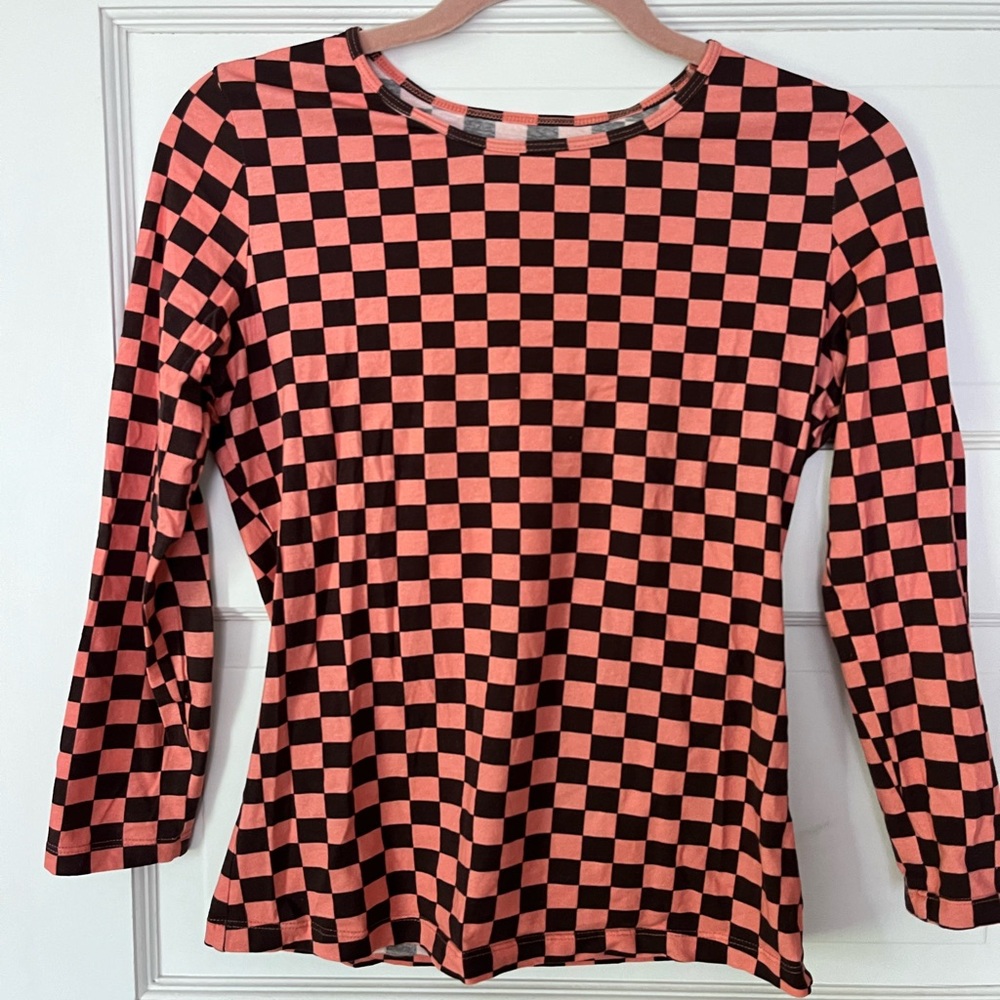 Wray NYC Emi Tee - Berry Check